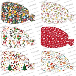 Women's Nursing Scrub Caps Adjustable Surgical Head Cover with Buttons <b>Sweatband</b> Customizable Material & Color Manual Vaslcare - Product Image 1