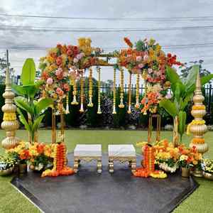 Función Haldi tradicional Urlis para novia novio Sur indio FRP Urli para ceremonia Haldi boda india Haldi ceremonia Decoración - Product Image 2