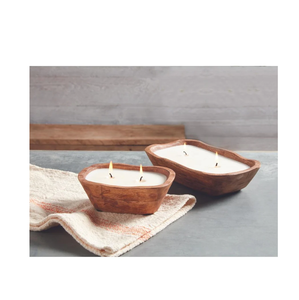 Fabricant de bols à bougie en bois d'acacia Meilleur prix de gros à prix raisonnable Bol à pâte à bougie écologique - Product Image 1