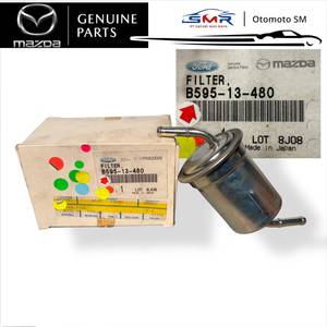 B59513480 ตัวกรองน้ำมันเชื้อเพลิงเครื่องยนต์สำหรับมาสด้า 323 แฟมิเลีย เลเซอร์ B595-13-480 ตัวกรองน้ำมันเบนซินแบบอินไลน์อะไหล่แท้ - Product Image 1