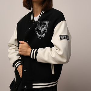 Venta al por mayor personalizada 2025 chaquetas universitarias para mujer estilo callejero chaqueta deportiva Lisa Soporte Servicio OEM ropa de invierno para hombres y mujeres - Product Image 4