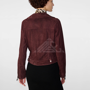 2025 femmes veste en cuir solide teint uni automne hiver personnalisé à la mode Street Style vêtements d'extérieur Service OEM - Product Image 3