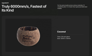 Xtool F2 15 Wát xách tay <span class=keywords><strong>Diode</strong></span> <span class=keywords><strong>Laser</strong></span> Engraver New phát hành dễ dàng hoạt động cho kim loại gỗ da cao su MDF giấy Las ai DXF - Product Image 3