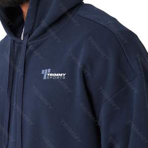 <b>Men's</b> High Quality <b>Navy</b> Blue <b>Fleece</b> Tracksuits Casual Printed Jogging Sportswear XL Training Running Wear Team Casual Printed - Product Image 6