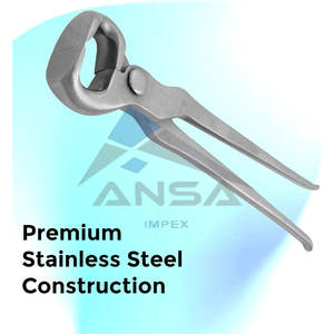 Pince à sabots incurvée de 15 "en acier inoxydable Outil de maréchal-ferrant de haute qualité pour chevaux Durable Sharp et résistant à la rouille Heavy Duty - Product Image 3