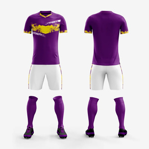 Uniforme de Fútbol Personalizado, Fabricante OEM, Conjunto de Camiseta y Pantalones Cortos de Alta Calidad, Tejido Transpirable, Secado Rápido, Ligero, para Clubes - Product Image 1