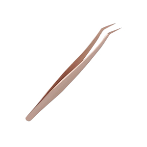 Pince à épiler d'extension de cils en acier inoxydable avec logo personnalisé de haute qualité pince à cils de marque privée à pointe pointue en gros - Product Image 3