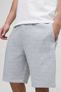 Shorts pour hommes en coton noir moderne, tissu en toile solide, séchage rapide, imperméable, élégant, logo DTF, poches latérales, prix bas - Product Image 3