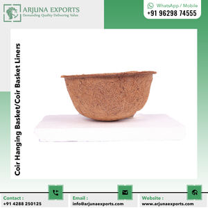 Cesta colgante de fibra de Coco 100%, maceta colgante redonda de fibra de Coco, delineador para Patio y jardín - Product Image 2