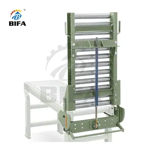 Sistema transportador BIFA Puerta transportadora de rodillos de apertura plegable por gravedad galvanizada