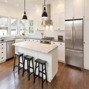 Gabinete de cocina de melamina de estilo coctelera personalizado Diseño modular popular en color personalizado popular - Product Image 3