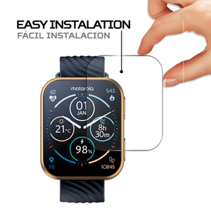 ฟิล์มกันรอยหน้าจอสมาร์ทวอทช์ ANTISHOCK สำหรับอุปกรณ์เสริมเคสโมโตโรล่า โมโต วอทช์ 200 พรีเมียม - Product Image 3