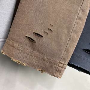 T-shirt tendance vintage pour hommes Hipster & Hip Hop 100% coton microfibre vieilli col rond tenue décontracté élégant - Product Image 3