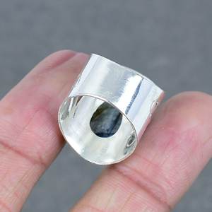 แหวนอัญมณีประดับทองเหลืองชุบเงิน925บุษราคัม - Product Image 4