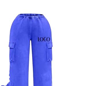 Custom Cropped Women's Tracksuit with Stylish <b>Washed</b> Hooded Jogger <b>Set</b> Custom Logo & Private Label Stacked Tracksuits - Product Image 3