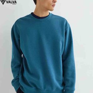 OEM Cropped Boxy Mens Pullover Hoodies Sudaderas de alta calidad personalizado bordado de peso pesado de algodón mezclado Sudaderas. - Product Image 5