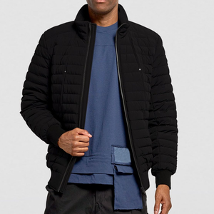 Blouson matelassé pour homme à imprimé numérique, col montant, design à capuche, tissu respirant - Meilleur design, très tendance, prix raisonnable - Product Image 1