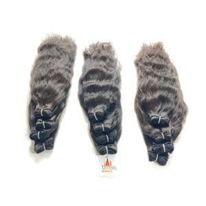 100% brut indien vente en gros faisceaux vierge cuticule aligné traitement aucun machine double trame vague profonde Extensions de cheveux humains - Product Image 1