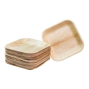 Assiettes carrées profondes en feuille de palmier Areca Vaisselle écologique pour les mariages et les événements à bon prix - Product Image 2