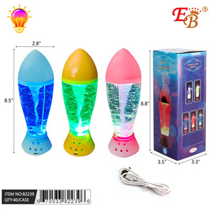 8.8 "Light-up Missile Tornado Water Lamp 40pcs /cs ไฟตกแต่ง - Product Image 1