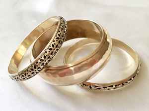 Brazalete de latón de moda con diseño exclusivo con acabado pulido Diseños de brazalete de moda y estilo Pulsera elegante - Product Image 6