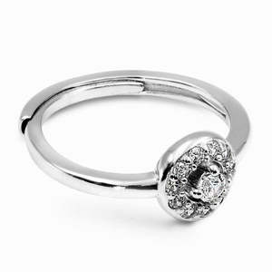Bague Zarkan romantique incrustée de zircon, design géométrique mignon, taille unique, pour fiançailles, en acier inoxydable plaqué cuivre, artisanat. - Product Image 5