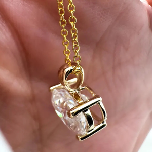 Elegante Collar con Colgante de Diamante Cultivado en Laboratorio de 5 Quilates, Corte Ovalado, Claridad VS, Color EF, en Oro de 14K, Joyería Fina para Mujer, Nueva Llegada - Product Image 4