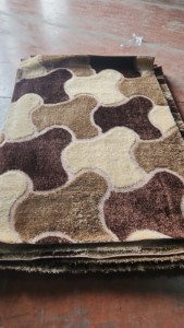 Alfombra Adiva Moderna de Felpa, Resistente a las Manchas, con Diseño de Rompecabezas, Cuadrada, de Pelo Largo, Hecha a Máquina, de Poliéster, para Uso Comercial en Salas de Estar - Product Image 3