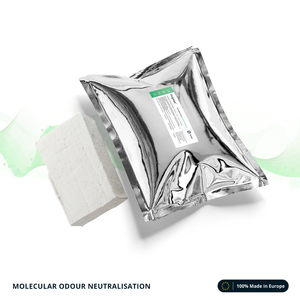 Neutralizzatore di Odori Passivo Polymer Plus Formula Verde: Odori di Tabacco, Animali Domestici, Pesce e Umidità - Compatta Solida da 40g - Pronta all'Uso - Product Image 1