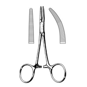 คีมหลอดเลือดสแตนเลสแบบโค้งงอ12.5ซม. เครื่องมือผ่าตัดด้วยตนเองสำหรับยุง - Product Image 1