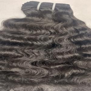 Extensions de cheveux naturels à vendre, couleur naturelle, cheveux noirs pour femmes, mèches brutes, cuticules alignées, non traitées, extensions de cheveux humains indiens - Product Image 2