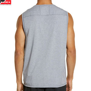 Débardeur entraînement cravate teinture plaine coton nouveaux hommes cravate teinture débardeurs hommes été musculation Fitness Gym débardeurs - Product Image 2