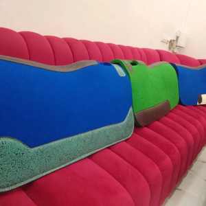 Sillines de caballo occidentales de diseño clásico Premium Almohadilla de sillín de fieltro portátil con cuero de trabajo cómodo y de estilo - Product Image 1