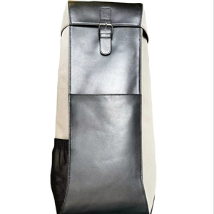 Mochila impermeable de cuero de vaca de poliéster de plástico reciclado unisex, duradera, personalizada, de lino con múltiples compartimentos - Product Image 1