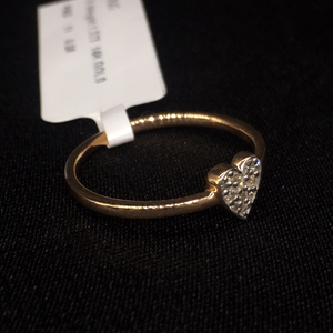 Luxueux 14K Or Jaune Romantique Diamant Bague Pave Réglage Pièce De Déclaration Inoubliable Pour Les Anniversaires De Femmes Festive - Product Image 2