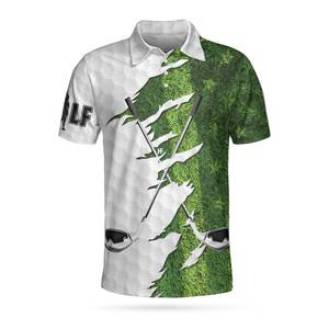 Polos de Golf Estampados de Primera Calidad, Manga Corta, para Hombre, 100% Poliéster, Transpirables, de Secado Rápido, con Logotipo Personalizado - Product Image 3