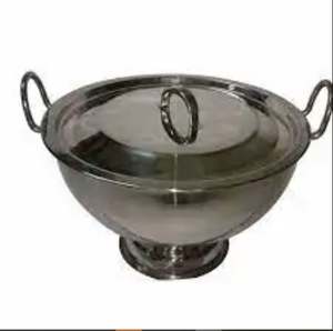 Cubo enfriador de Color rojo y plateado a granel al por mayor para Artículos de bar cubo de hielo de estilo clásico de forma redonda hecho a mano personalizado - Product Image 3