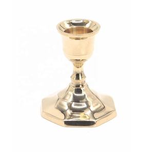Golden Brass <b>Candle</b> Stand With Chapta Embossed <b>Set</b> of 2 Wedding <b>Gift</b> Modernism Brass <b>Candle</b> Holder for <b>Gift</b> & Home Decoration - Product Image 6