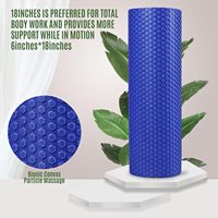 Rouleau en mousse EVA à pointe forte de 90cm avec couverture texturée de 3 pouces pour le yoga, le massage musculaire et les vibrations électriques