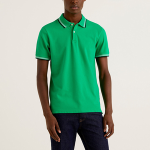 เสื้อโปโลแขนสั้นสำหรับผู้ชายผ้าฝ้ายถักผ้าคอตตอนคุณภาพสูงออกแบบได้ตามต้องการพร้อมโลโก้สำหรับใส่เล่นกีฬา - Product Image 6