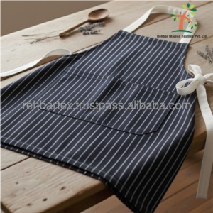 Tablier 100% coton tissu durable, taille réglable, taille et couleur personnalisées, avec poches pour cuisine, restaurant et café - Product Image 6