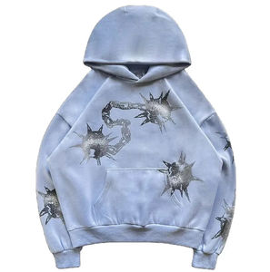 Nouveauté 2025 : Meilleurs fabricants de vêtements pakistanais – Pantalon évasé à capuche personnalisé, antibactérien, délavé à l'acide vintage, effet soleil délavé - Product Image 6