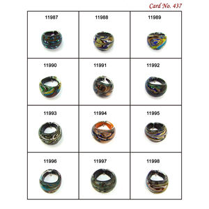 Perles de verre au chalumeau en cristal de qualité supérieure pour la fabrication de bracelets Perles d'anneau de haute qualité au design unique pour la fabrication de bijoux - Product Image 1