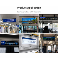 Écran long 28,6 pouces 1920x540, moniteur LCD étiré, système d'affichage d'informations pour passagers de bus Android