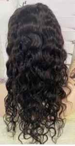 Peluca de encaje frontal con pelo indio crudo, textura NATURAL y COLOR, venta de fábrica de la INDIA - Product Image 3