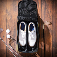 Sac à chaussures de voyage en toile imperméable personnalisé avec logo, sac à chaussures de golf robuste pour hommes