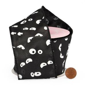 Spooky Eyes Halloween <b>Ribbon</b> Spool <b>Wired</b> <b>Ribbon</b> for Festive Decorations - Product Image 3