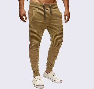 Pantalones largos de carga para hombre, ropa de calle con bolsillos y señal reflectante, de Color sólido, para correr, al por mayor - Product Image 6