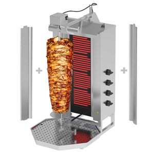 Parrilla Eléctrica para Doner Kebab (Shawarma/Gyros) - 4 Quemadores - hasta 60 kg - 7.2 kW - incl. 2 puertas dobles y bandeja de recogida de condensado - Product Image 1