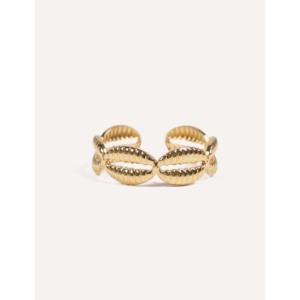 Anello alla moda in acciaio inossidabile CUCOCUCA Golden YHL R10 dalla spagna - Product Image 1